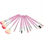 Pensule de Make-up 13 bucati Roz Profesionale
